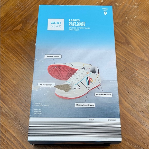 Aldi Gear Ladies White Sneakers 9 NIB 2024 - Picture 9 of 10